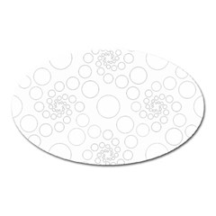 Pattern Oval Magnet by Valentinaart