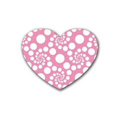 Pattern Rubber Coaster (heart)  by Valentinaart