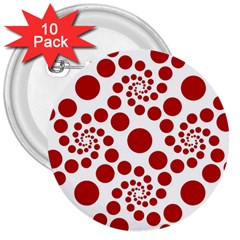 Pattern 3  Buttons (10 pack) 