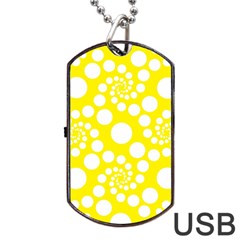 Pattern Dog Tag Usb Flash (one Side) by Valentinaart