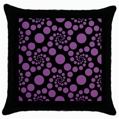 Pattern Throw Pillow Case (black) by Valentinaart