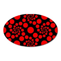 Pattern Oval Magnet