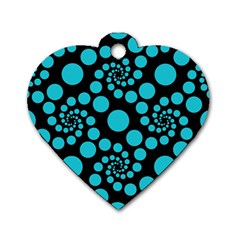 Pattern Dog Tag Heart (one Side) by Valentinaart