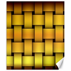 Rough Gold Weaving Pattern Canvas 20  X 24   by Simbadda