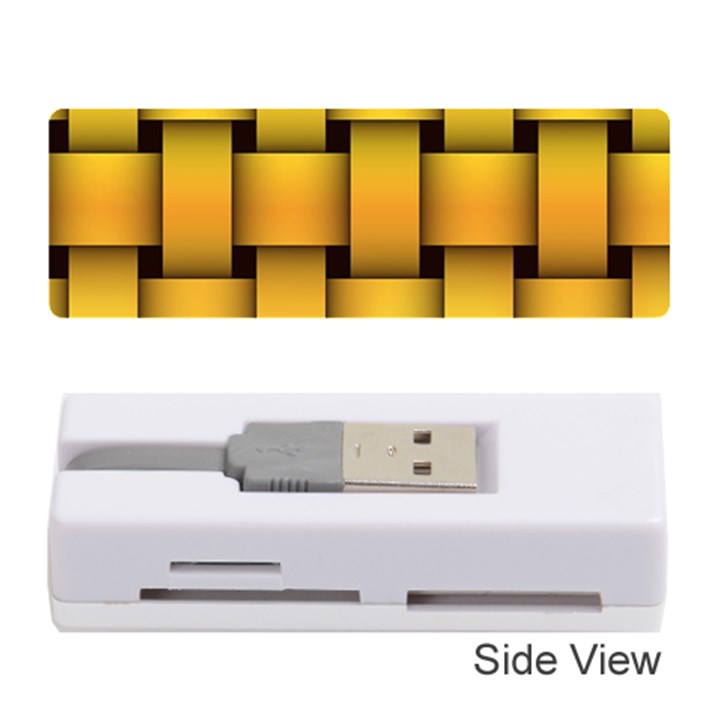 Rough Gold Weaving Pattern Memory Card Reader (Stick) 