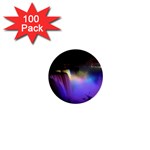 Niagara Falls Dancing Lights Colorful Lights Brighten Up The Night At Niagara Falls 1  Mini Buttons (100 pack)  Front