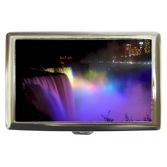 Niagara Falls Dancing Lights Colorful Lights Brighten Up The Night At Niagara Falls Cigarette Money Cases by Simbadda