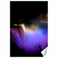 Niagara Falls Dancing Lights Colorful Lights Brighten Up The Night At Niagara Falls Canvas 20  X 30   by Simbadda