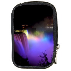 Niagara Falls Dancing Lights Colorful Lights Brighten Up The Night At Niagara Falls Compact Camera Cases by Simbadda