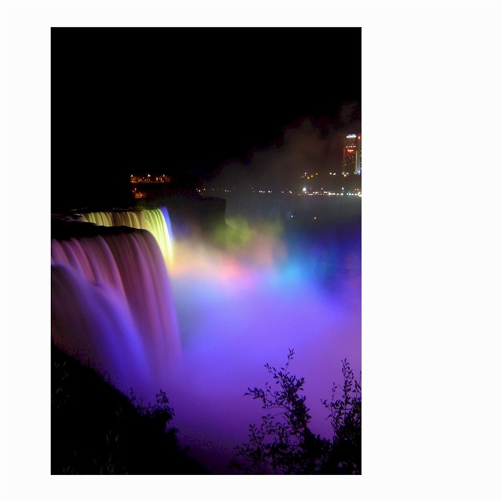 Niagara Falls Dancing Lights Colorful Lights Brighten Up The Night At Niagara Falls Small Garden Flag (Two Sides)