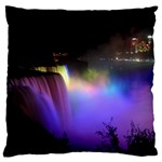 Niagara Falls Dancing Lights Colorful Lights Brighten Up The Night At Niagara Falls Large Cushion Case (One Side) Front