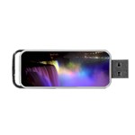 Niagara Falls Dancing Lights Colorful Lights Brighten Up The Night At Niagara Falls Portable USB Flash (One Side) Front