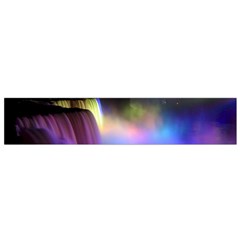 Niagara Falls Dancing Lights Colorful Lights Brighten Up The Night At Niagara Falls Flano Scarf (small) by Simbadda