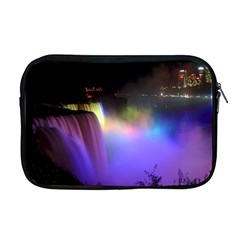 Niagara Falls Dancing Lights Colorful Lights Brighten Up The Night At Niagara Falls Apple Macbook Pro 17  Zipper Case by Simbadda