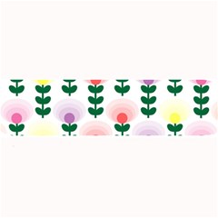 Floral Wallpaer Pattern Bright Bright Colorful Flowers Pattern Wallpaper Background Large Bar Mats by Simbadda