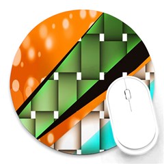 Abstract Wallpapers Round Mousepads by Simbadda