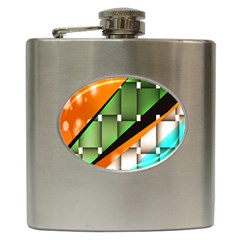 Abstract Wallpapers Hip Flask (6 Oz) by Simbadda