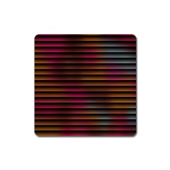 Colorful Venetian Blinds Effect Square Magnet by Simbadda