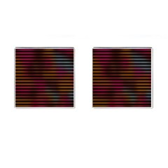 Colorful Venetian Blinds Effect Cufflinks (square) by Simbadda