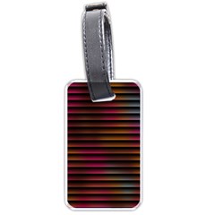 Colorful Venetian Blinds Effect Luggage Tags (one Side)  by Simbadda