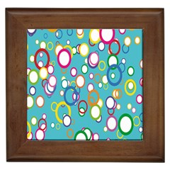 Circles Abstract Color Framed Tiles by Simbadda