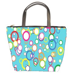 Circles Abstract Color Bucket Bags by Simbadda