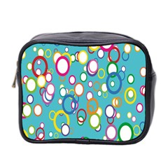 Circles Abstract Color Mini Toiletries Bag 2-side by Simbadda