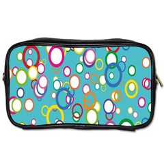 Circles Abstract Color Toiletries Bags by Simbadda