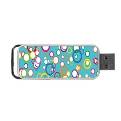 Circles Abstract Color Portable Usb Flash (one Side) by Simbadda