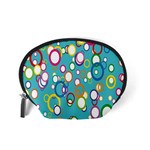 Circles Abstract Color Accessory Pouches (Small)  Back