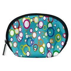 Circles Abstract Color Accessory Pouches (medium)  by Simbadda