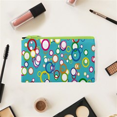 Circles Abstract Color Cosmetic Bag (xs) by Simbadda