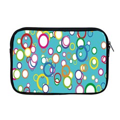 Circles Abstract Color Apple Macbook Pro 17  Zipper Case by Simbadda