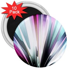 Flower Petals Abstract Background Wallpaper 3  Magnets (10 Pack)  by Simbadda