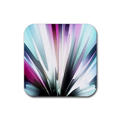 Flower Petals Abstract Background Wallpaper Rubber Coaster (square)  by Simbadda