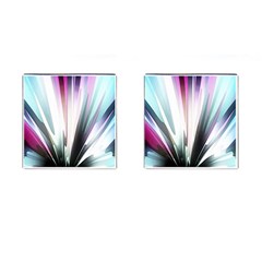 Flower Petals Abstract Background Wallpaper Cufflinks (square) by Simbadda