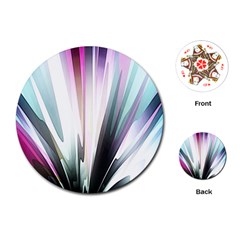 Flower Petals Abstract Background Wallpaper Playing Cards (round)  by Simbadda