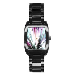 Flower Petals Abstract Background Wallpaper Stainless Steel Barrel Watch by Simbadda