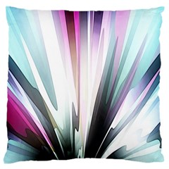 Flower Petals Abstract Background Wallpaper Large Flano Cushion Case (one Side) by Simbadda