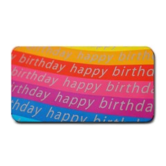 Colorful Happy Birthday Wallpaper Medium Bar Mats by Simbadda