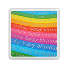 Colorful Happy Birthday Wallpaper Memory Card Reader (square)  by Simbadda