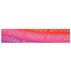 Colorful Happy Birthday Wallpaper Flano Scarf (small) by Simbadda