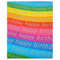 Colorful Happy Birthday Wallpaper Drawstring Bag (small) by Simbadda