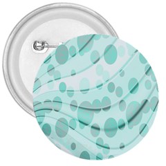 Abstract Background Teal Bubbles Abstract Background Of Waves Curves And Bubbles In Teal Green 3  Buttons by Simbadda