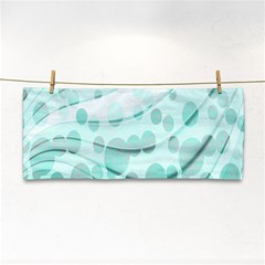 Abstract Background Teal Bubbles Abstract Background Of Waves Curves And Bubbles In Teal Green Cosmetic Storage Cases by Simbadda