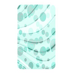 Abstract Background Teal Bubbles Abstract Background Of Waves Curves And Bubbles In Teal Green Memory Card Reader by Simbadda