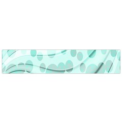 Abstract Background Teal Bubbles Abstract Background Of Waves Curves And Bubbles In Teal Green Flano Scarf (small) by Simbadda