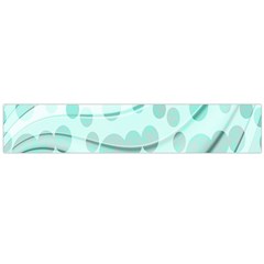 Abstract Background Teal Bubbles Abstract Background Of Waves Curves And Bubbles In Teal Green Flano Scarf (large) by Simbadda