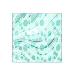 Abstract Background Teal Bubbles Abstract Background Of Waves Curves And Bubbles In Teal Green Satin Bandana Scarf by Simbadda