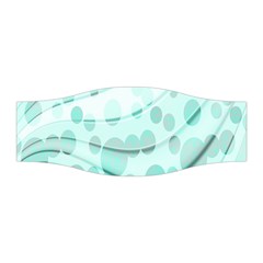 Abstract Background Teal Bubbles Abstract Background Of Waves Curves And Bubbles In Teal Green Stretchable Headband